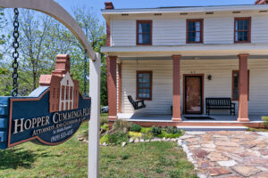 The Hopper Cummings Law Firm at the historic Terry Taylor House in Pittsboro